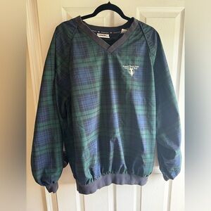 Slazenger Men’s Plaid V-neck Golf Windbreaker XL